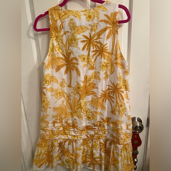 Seafolly Cast Away Tuscan Sun 100% Cotton Beach Cover Up Dress SzM - Picture 3 of 14
